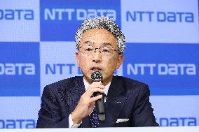 NTT DATA Group President's Change Press Conference